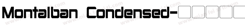 Montalban Condensed字体转换